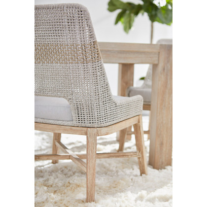 Essentials Woven Tapestry Dining Chair, Set of 2 - Taupe
