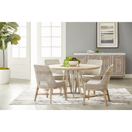 Essentials Woven Tapestry Dining Chair, Set of 2 - Taupe