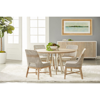 Essentials Woven Tapestry Dining Chair, Set of 2 - Taupe