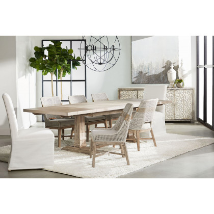 Essentials Woven Tapestry Dining Chair, Set of 2 - Taupe