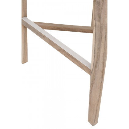 Essentials Woven Tapestry Outdoor Barstool - Dove Flat Rope