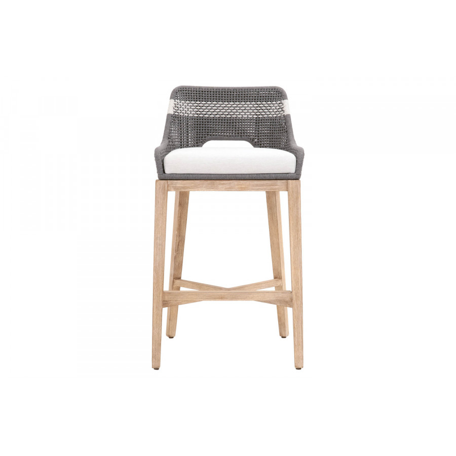 Essentials Woven Tapestry Barstool - Dove Flat Rope