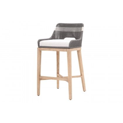 Essentials Woven Tapestry Barstool - Dove Flat Rope