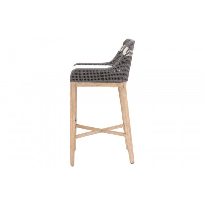 Essentials Woven Tapestry Barstool - Dove Flat Rope