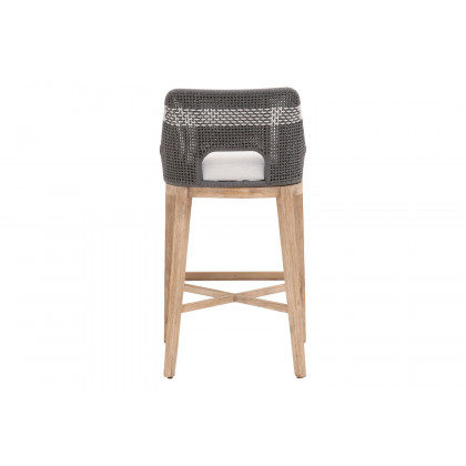 Essentials Woven Tapestry Barstool - Dove Flat Rope