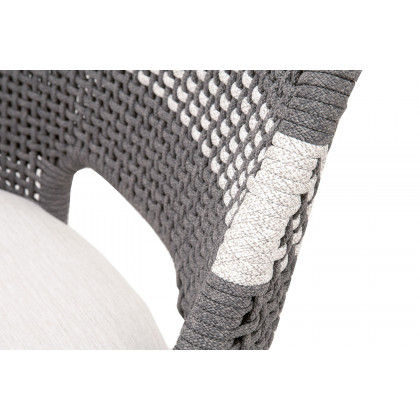 Essentials Woven Tapestry Barstool - Dove Flat Rope