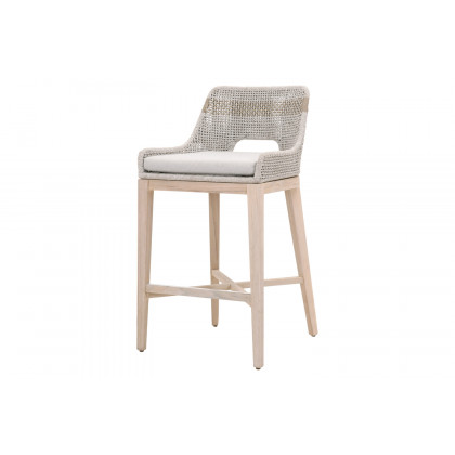 Essentials Woven Tapestry Outdoor Barstool - Taupe