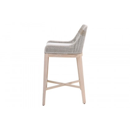Essentials Woven Tapestry Outdoor Barstool - Taupe
