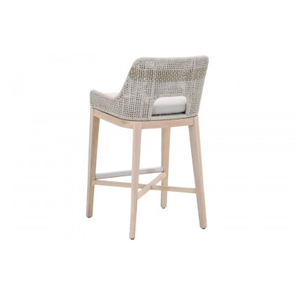 Essentials Woven Tapestry Outdoor Barstool - Taupe
