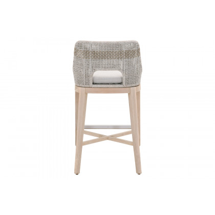 Essentials Woven Tapestry Outdoor Barstool - Taupe
