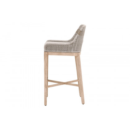 Essentials Woven Tapestry Barstool - Taupe White