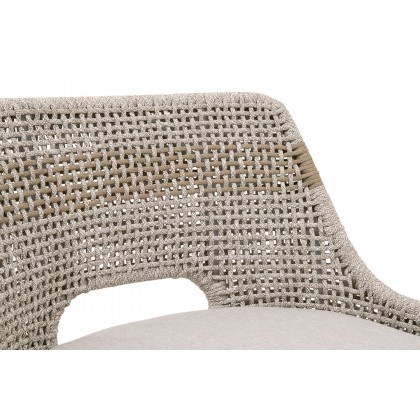 Essentials Woven Tapestry Barstool - Taupe White