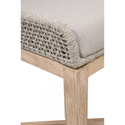 Essentials Woven Tapestry Barstool - Taupe White