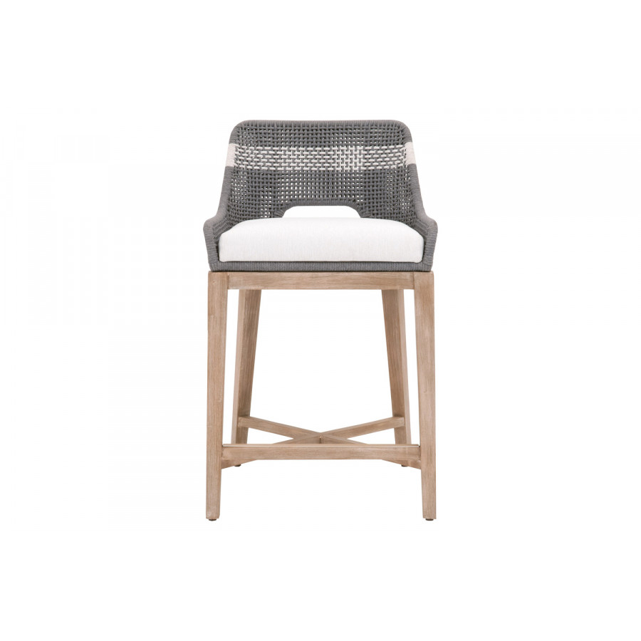 Essentials Woven Tapestry Counter Stool - Dove Flat Rope