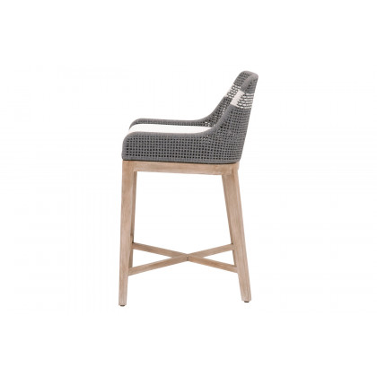 Essentials Woven Tapestry Counter Stool - Dove Flat Rope