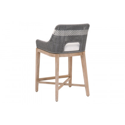 Essentials Woven Tapestry Counter Stool - Dove Flat Rope