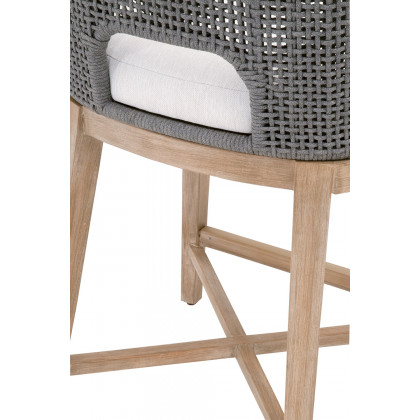 Essentials Woven Tapestry Counter Stool - Dove Flat Rope