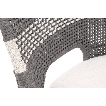 Essentials Woven Tapestry Counter Stool - Dove Flat Rope