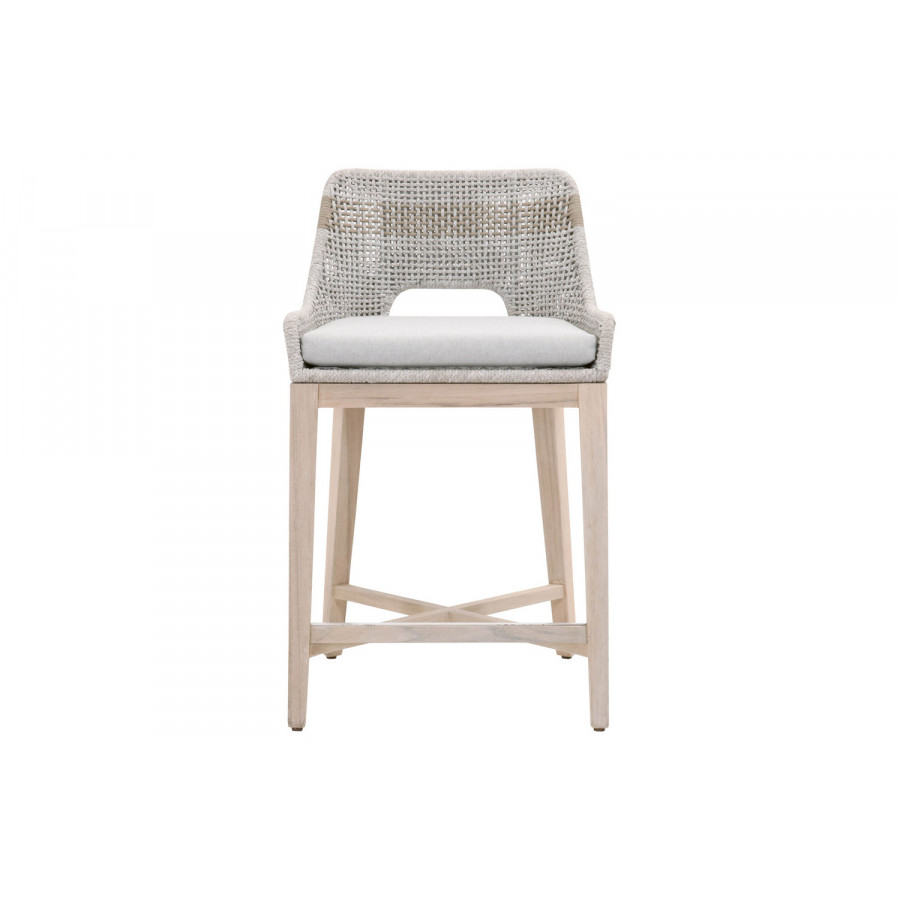 Essentials Woven Tapestry Outdoor Counter Stool - Taupe