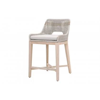 Essentials Woven Tapestry Outdoor Counter Stool - Taupe