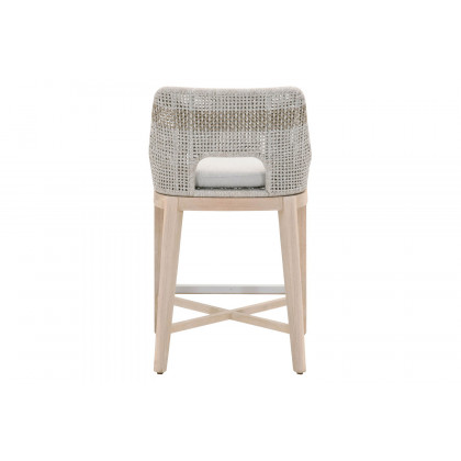 Essentials Woven Tapestry Outdoor Counter Stool - Taupe