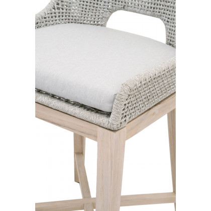 Essentials Woven Tapestry Outdoor Counter Stool - Taupe