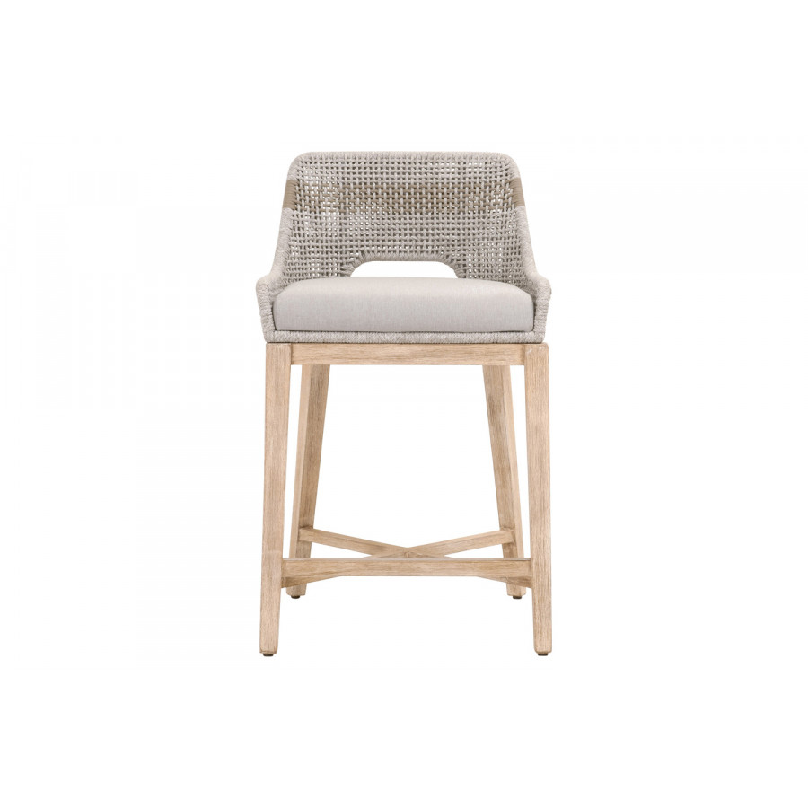 Essentials Woven Tapestry Counter Stool - Taupe White