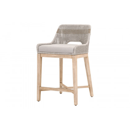 Essentials Woven Tapestry Counter Stool - Taupe White