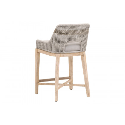 Essentials Woven Tapestry Counter Stool - Taupe White