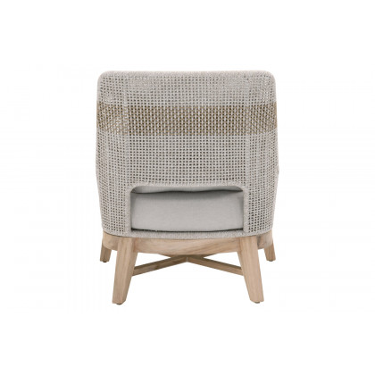 Essentials - Woven Tapestry Outdoor Club Chair in Taupe