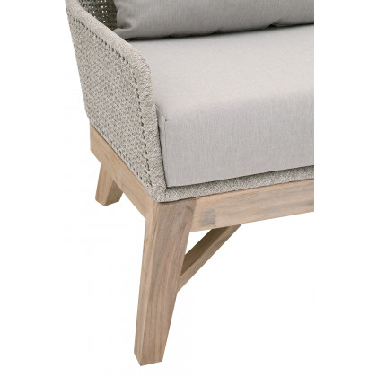 Essentials - Woven Tapestry Outdoor Club Chair in Taupe