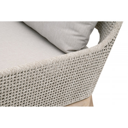 Essentials - Woven Tapestry Outdoor Club Chair in Taupe