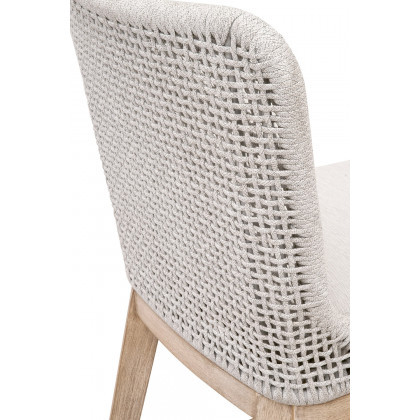 Essentials Woven Mesh Counter Stool - White Speckle Natural Gray