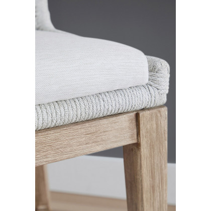 Essentials Woven Mesh Counter Stool - White Speckle Natural Gray