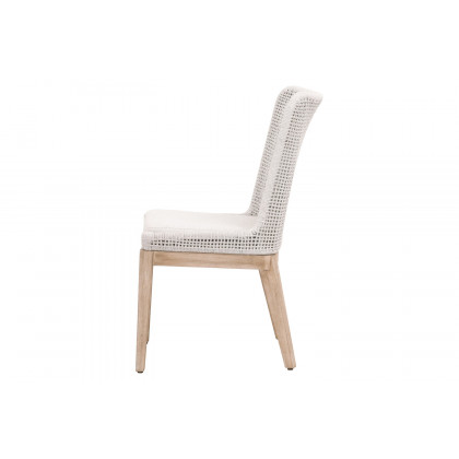 Essentials Woven Mesh Dining Chair, Set of 2 - White Speckle Natural Gray
