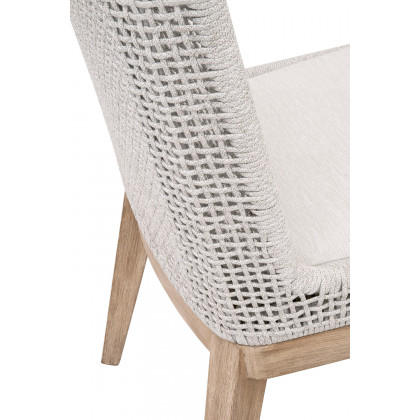Essentials Woven Mesh Dining Chair, Set of 2 - White Speckle Natural Gray