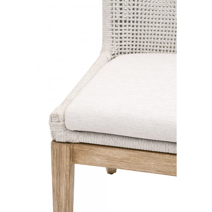 Essentials Woven Mesh Dining Chair, Set of 2 - White Speckle Natural Gray