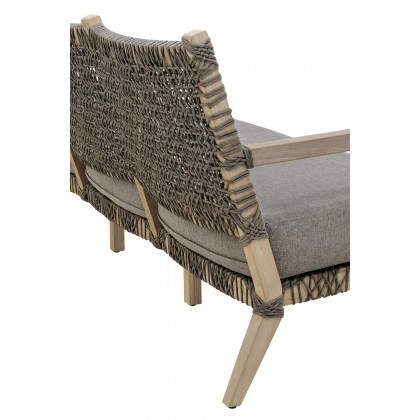 Essentials - Woven Costa Outdoor 77" Sofa in Dove Flat Rope