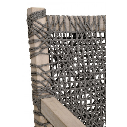Essentials - Woven Costa Outdoor 77" Sofa in Dove Flat Rope