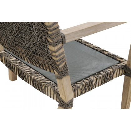 Essentials - Woven Costa Outdoor 77" Sofa in Dove Flat Rope