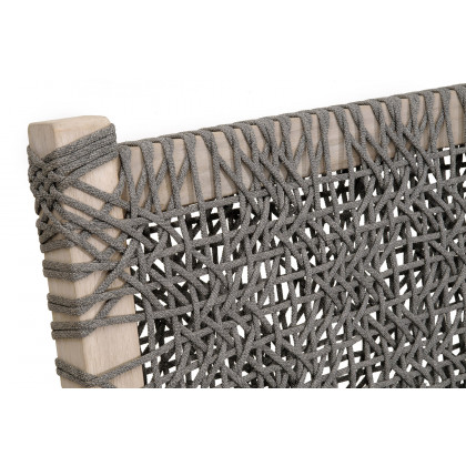 Essentials - Woven Costa Outdoor 77" Sofa in Dove Flat Rope