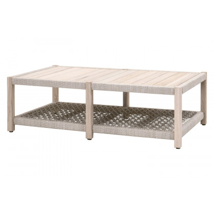 Essentials Woven Wrap Outdoor Coffee Table - Taupe