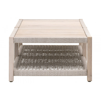 Essentials Woven Wrap Outdoor Coffee Table - Taupe