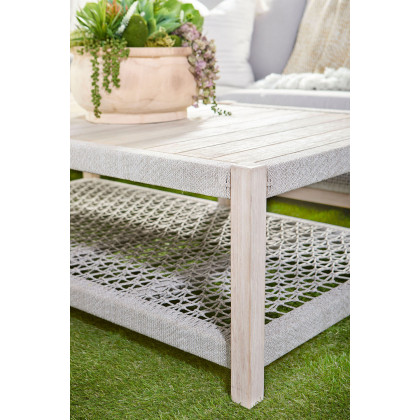Essentials Woven Wrap Outdoor Coffee Table - Taupe