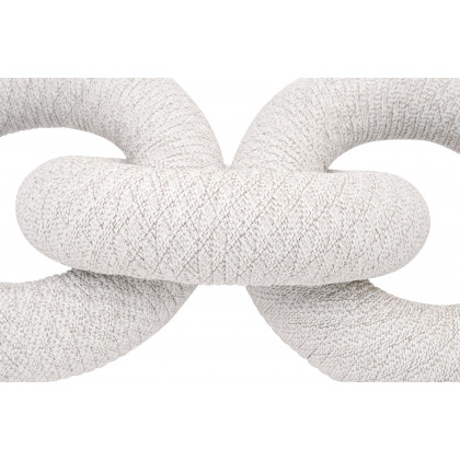 Essentials - Woven Crew Rope Link in White Speckle Flat Rope
