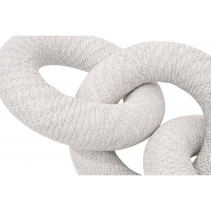 Essentials - Woven Crew Rope Link in White Speckle Flat Rope