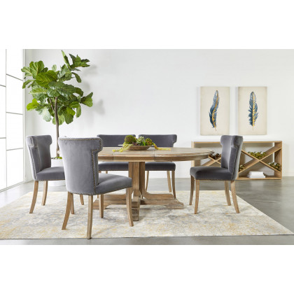 Essentials Celina Dining Chair - Dark Dove Velvet