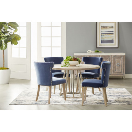 Essentials Celina Dining Chair - Denim Velvet