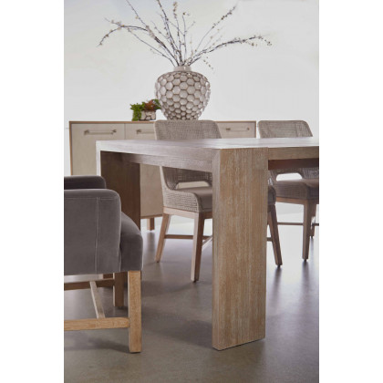 Essentials - Bennett Arm Chair in Dark Dove Velvet
