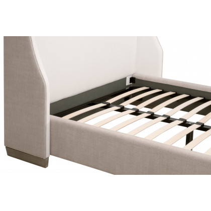Essentials - Sloan Cal King Bed in LiveSmart Peyton-Pearl, Bisque, Natural Gray Oak